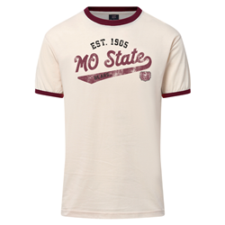 MV Sport Est. 1905 Mo State Bears Cream Ringer Tee