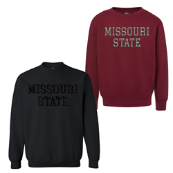 MV Sport Missouri State Reflective Letters Crewneck