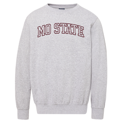 MV Sport Mo State Gray Embroidered Crewneck