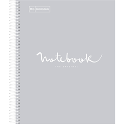 Miquelrius Gray Hardcover Spiral Notebook