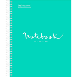 Miquelrius Turquoise Hardcover Spiral Notebook