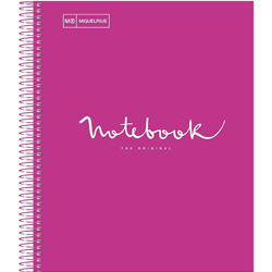 Miquerlius Magenta Hardcover Spiral Notebook