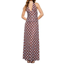 Mesh Halter Maxi Dress