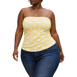 Curvy Polka Dot Tube Top