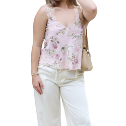 Lace Floral Cami Top