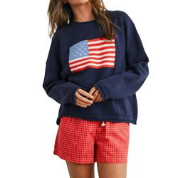 American Flag Knit Sweater