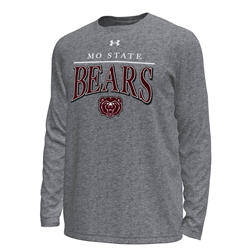 Under Armour Mo State Bears Bear Head Gray Long Sleeve