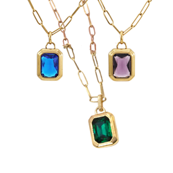 Square Pendant Necklace