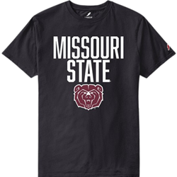 League Missouri State Bear Head Black Tee