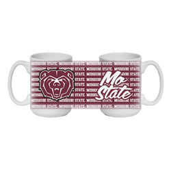 Nordic Bear Head Mo State Over Background White Mug