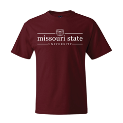 Original BearWear Bear Head Missouri State University Maroon Tee