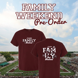 PRE-ORDER Family Weekend 2026 Maroon Tee