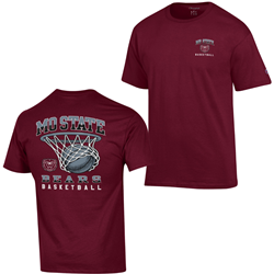 Champion Mo State Bears Basketball Maroon Tee