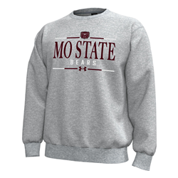 Under Armour Bear Head Mo State Bears Gray Crewneck