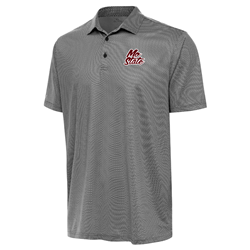 Antigua Mo State Men's Black and White Rings Polo