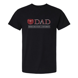Original BearWear Bear Head Dad Missouri State University Black Tee