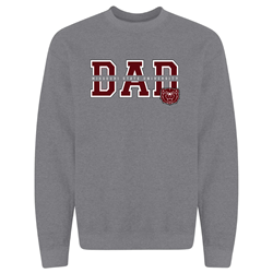 Original BearWear Dad Missouri State University Bear Head Gray Crewneck