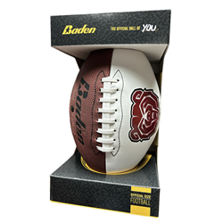 Baden Bear Head Brown and White Football