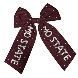 Capri Designs Mo State Bead Maroon Bow