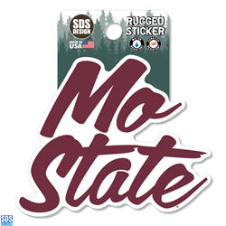 SDS Mo State Maroon Athletic Logo Sticker