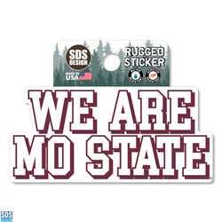 SDS We Are Mo State White and Maroon Sticker