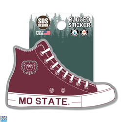 SDS Maroon Sneaker with Bear Head and Mo State Sticker