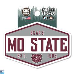 SDS Bears Mo State Est. 1905 Bear Head Sticker