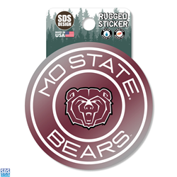 SDS Mo State Bears Bear Head Sticker