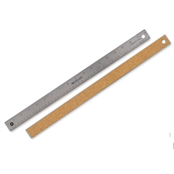 STAINLESS STEEL RULER, CORK BACKING @ ART CONNECTION