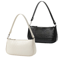 Crocodile Shoulder Clutch Bag