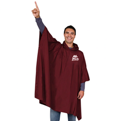 Storm Duds Mo State Maroon Adult Rain Poncho