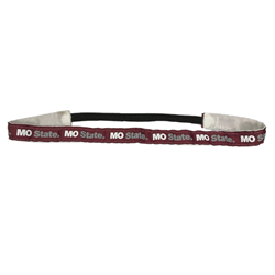USA Bows Mo State Maroon Ribbon Elastic Headband