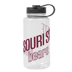 Logo Brands Missouri State Bears Clear Plastic Water Bottle