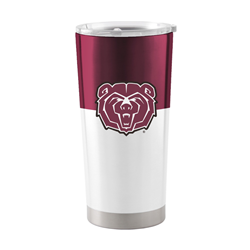 Logo Brands Bear Head Missouri State Maroon and White Tumbler