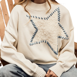 Oversized Star Sweater