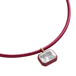 Baublebar Lindsey Crystal Maroon Collar Necklace