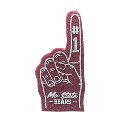 Neil #1 Mo State Bears Maroon Mini Foam Finger