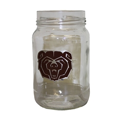 Missouri State Bear Head Mason Jar