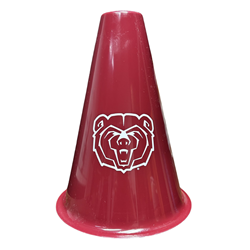 Jardine Bear Head Maroon Megaphone