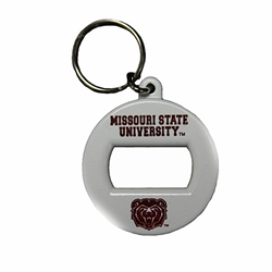Missouri State University Bear Head Circle Keychain