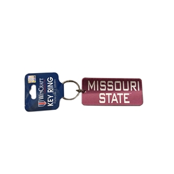 MSU Missouri State Rectangle Keychain