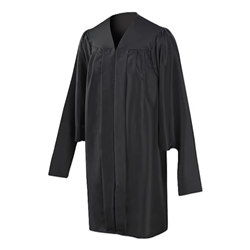 Master's Degree Black Gown