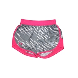 Under Armour Youth Girls Bear Head Pink/Gray Shorts