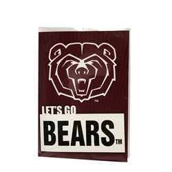 Lets Go Bears Musical Card