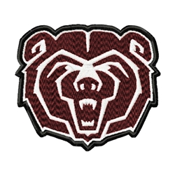 Bear Head 8 inch Emblem Patch