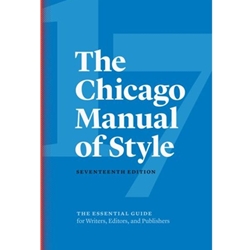 CHICAGO MANUAL OF STYLE