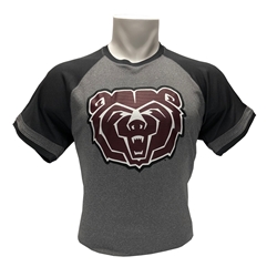 Champion Bear Head Gray Short Sleeve Shirt Tee