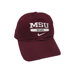 Nike MSU Bears Maroon Adjustable Hat