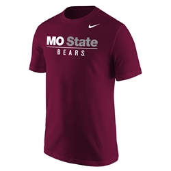 Nike MOState Bears Maroon Short Sleeve Tee