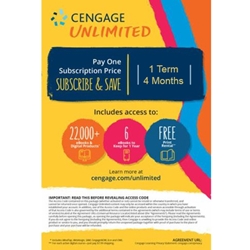 CENGAGE UNLIMITED 1 SEMESTER ACCESS CODE